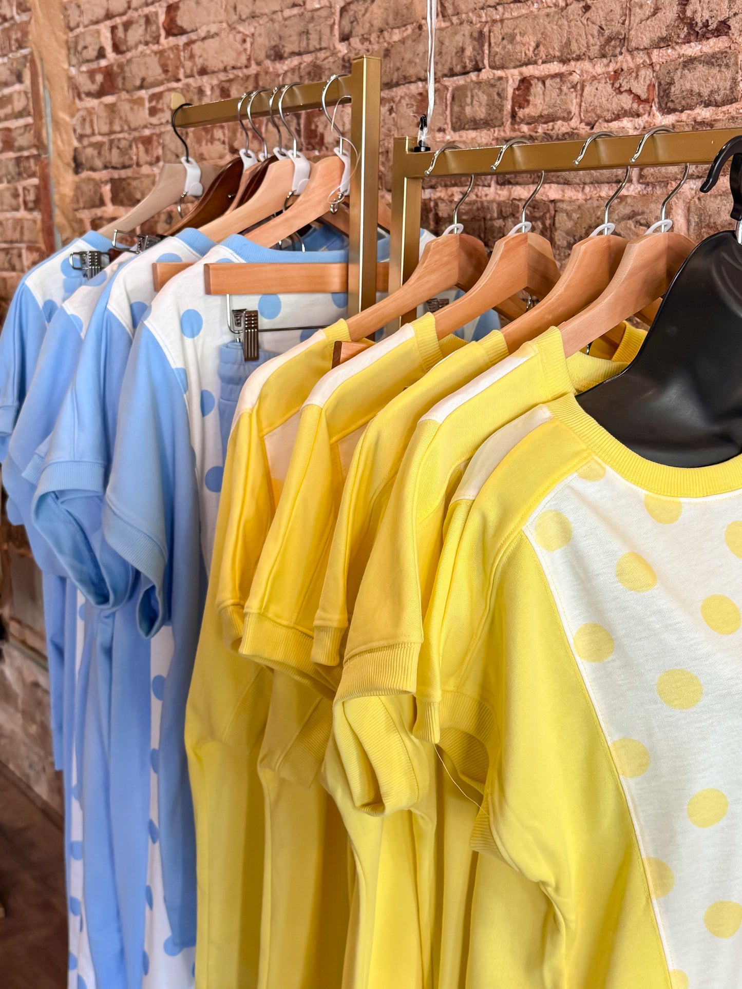 Yellow Polka Dot Pants Set