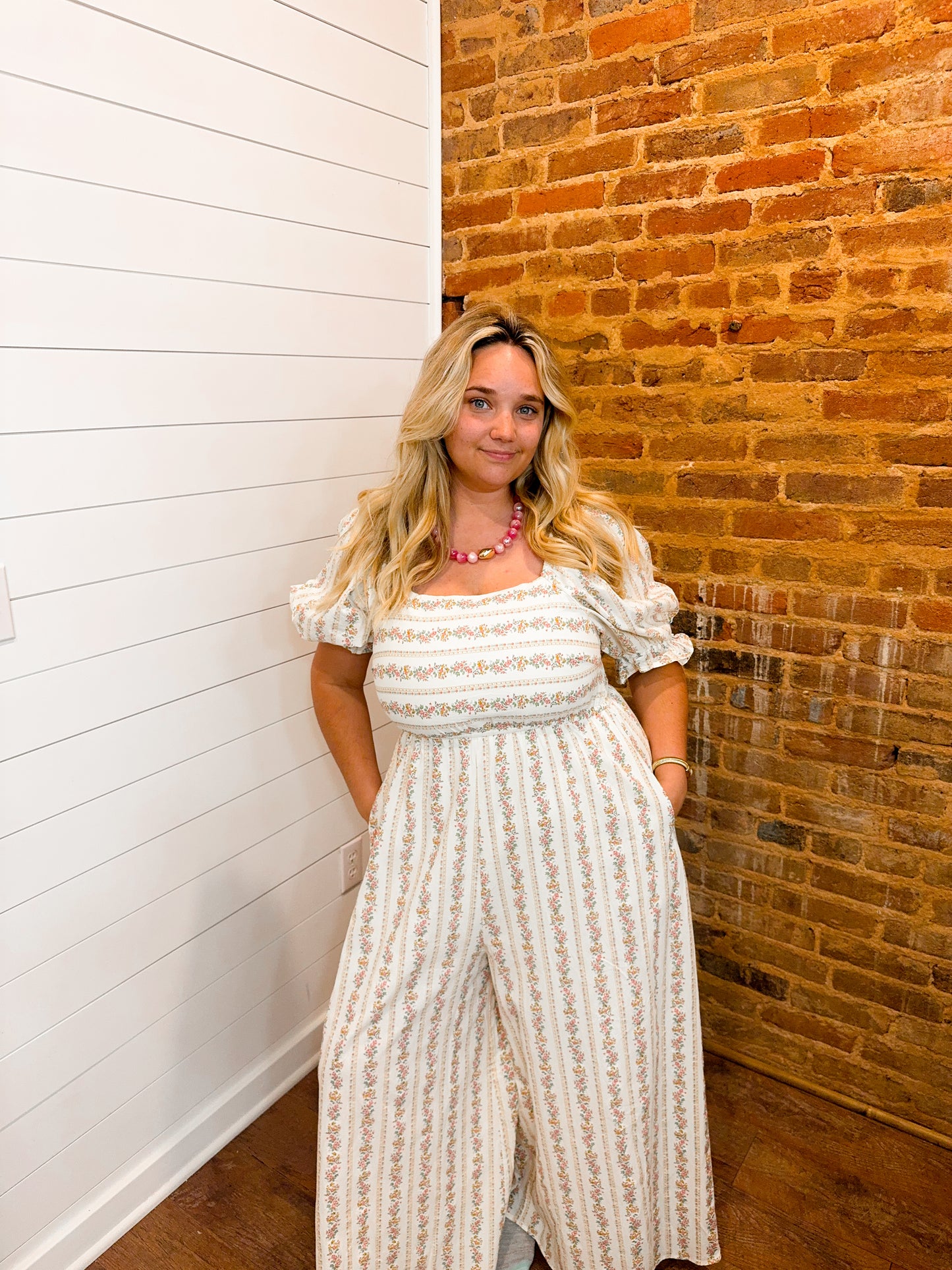 Dainty Floral Print Jumpsuit