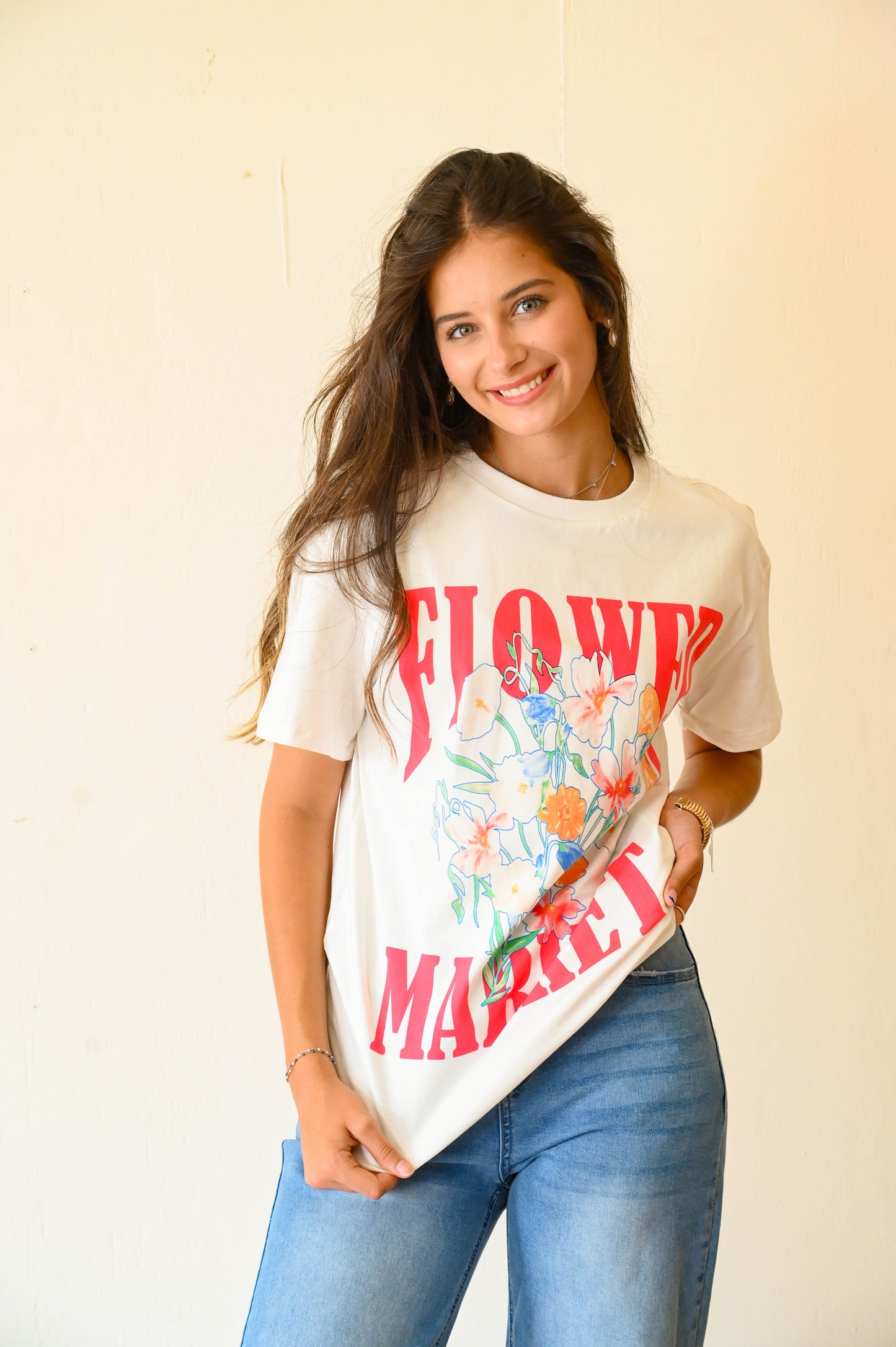 Flower Market Graphic T-Shirt