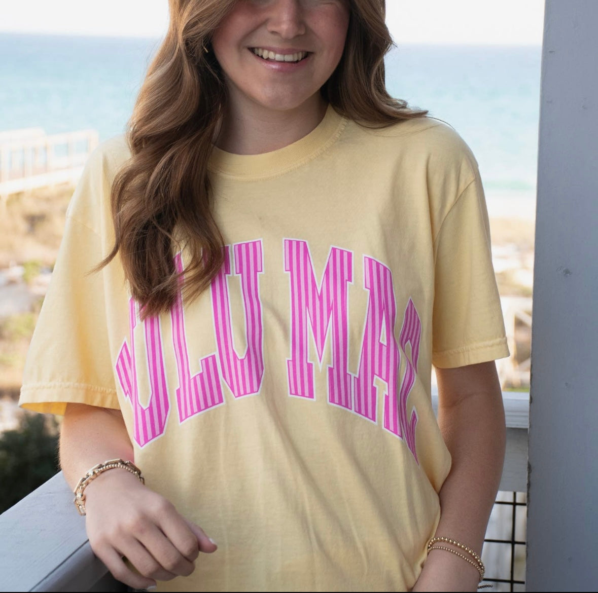 Sunshine Pink Lulu Mac Graphic Tee