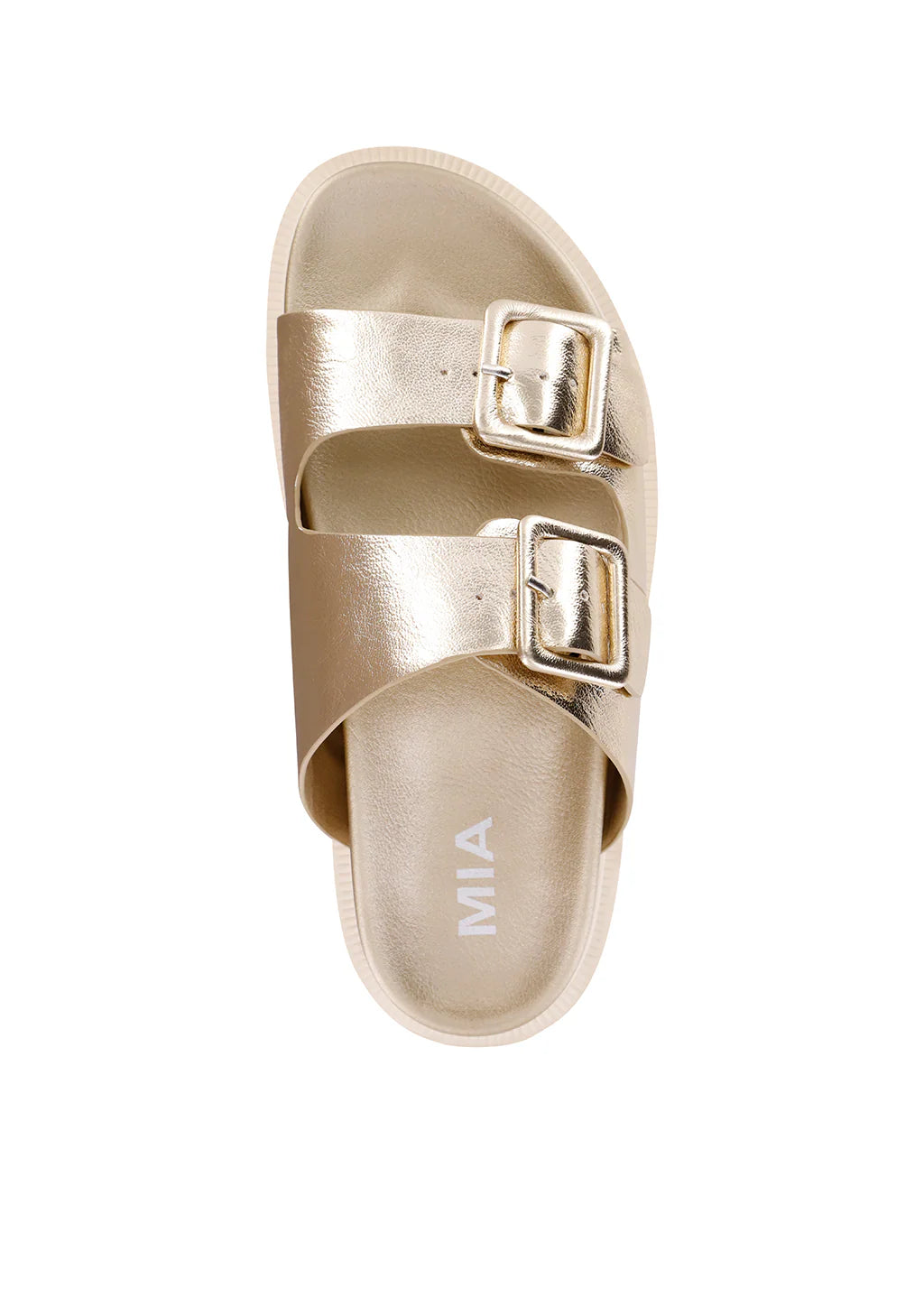 Gold Slip On Mia Sandals