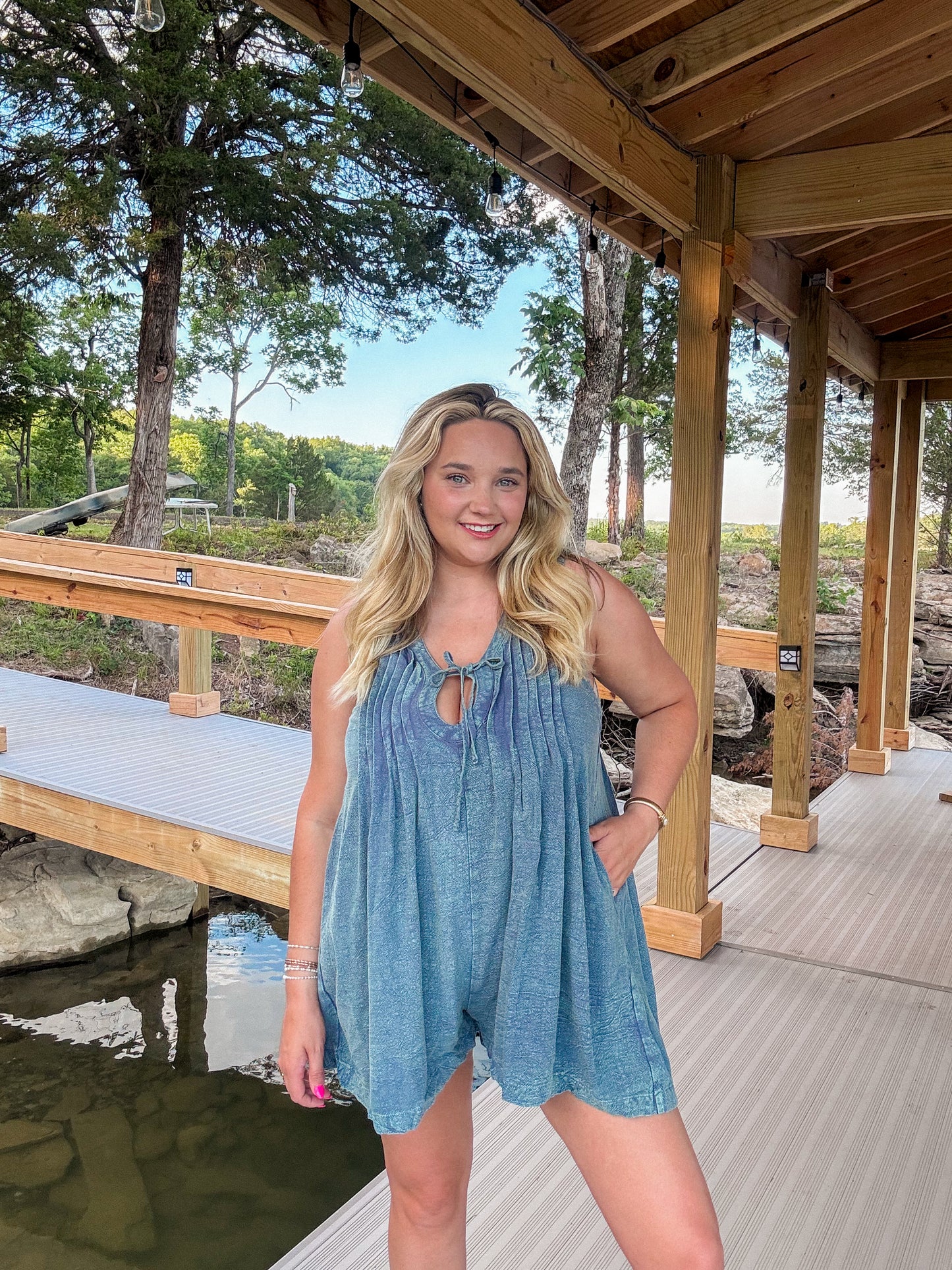 Denim Romper