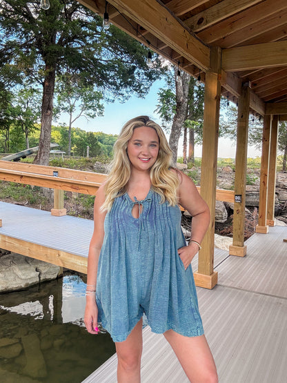 Denim Romper