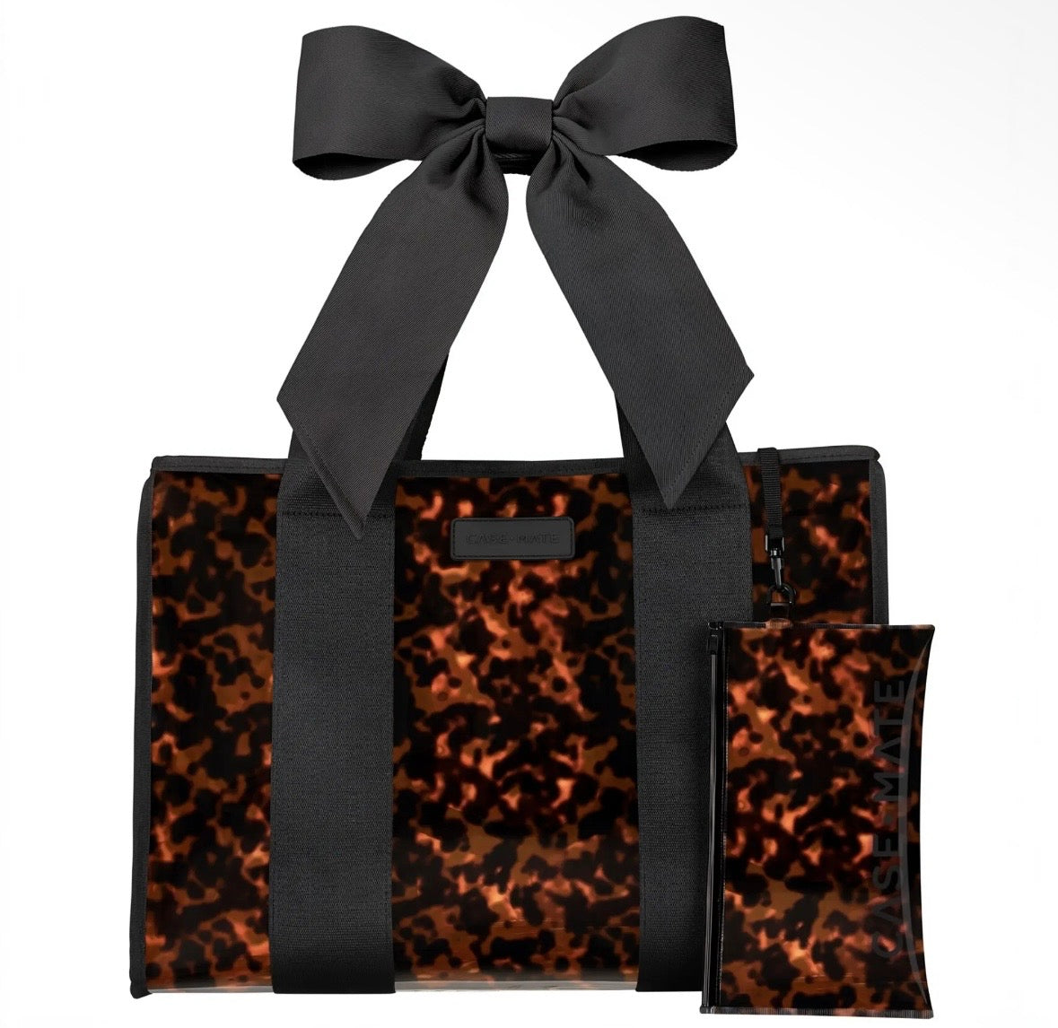PREORDER Case-Mate Tortoiseshell Bow Jelly Tote Bag