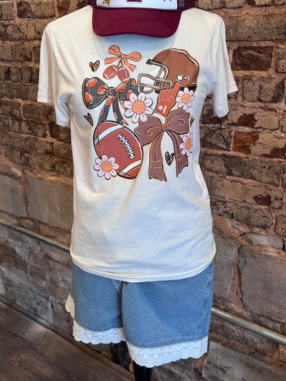 Football graphic tee
