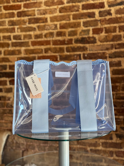Carolina Blue Crochet Wave Case Mate Jelly Bag