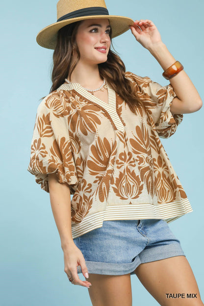 Rust & Ivy Floral Top