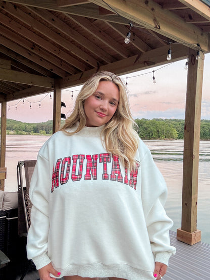 Mock Neck Reversable Sweatshirt Lake /Mountain