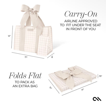 PREORDER Case-Mate Latte Gingham Bow  Jelly Tote Bag