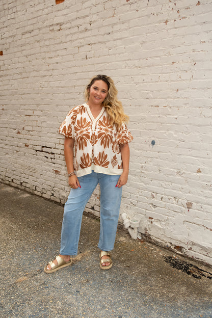 Rust & Ivy Floral Top