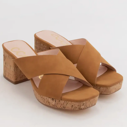 Brown Heeled Sandals