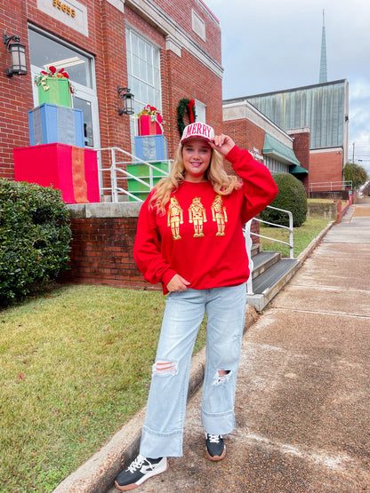 Nutcracker Puff Print Sweatshirt