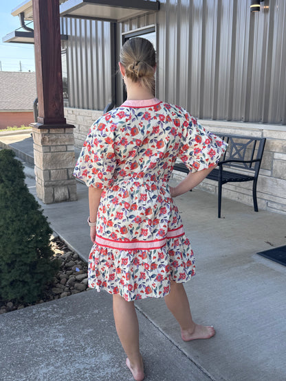 Floral Knee Length Dress