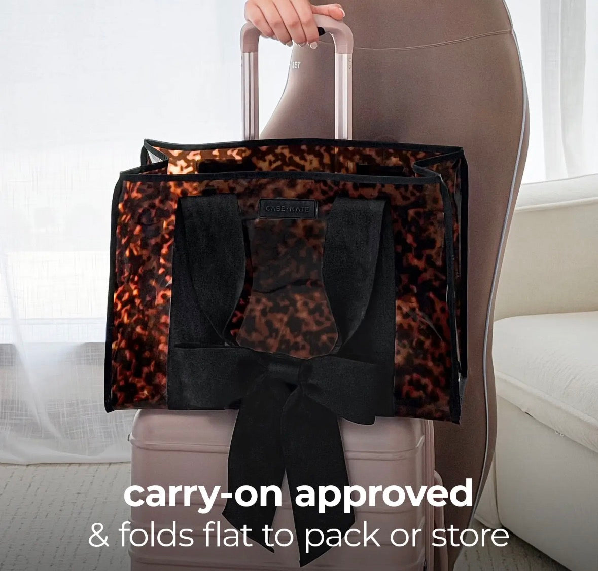 PREORDER Case-Mate Tortoiseshell Bow Jelly Tote Bag