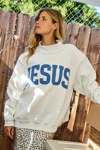Jesus & God Is Good  Reversible Sweatshirt