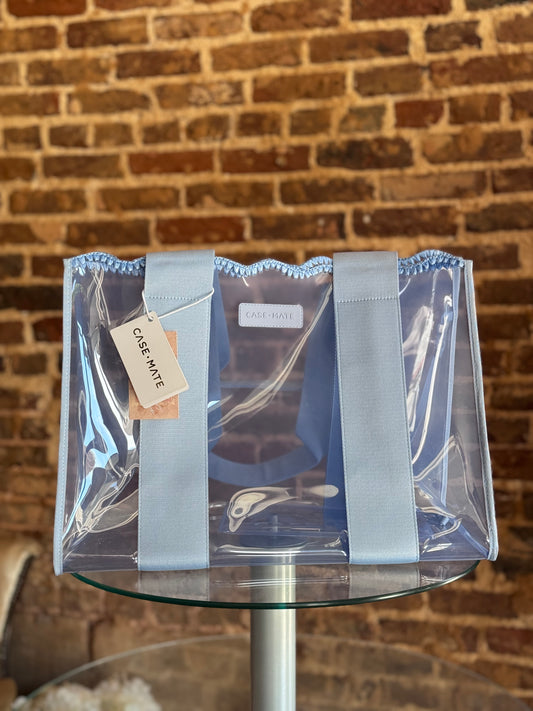 Carolina Blue Crochet Wave Case Mate Jelly Bag