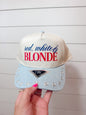 Red, White, & Blonde Light wash Hat