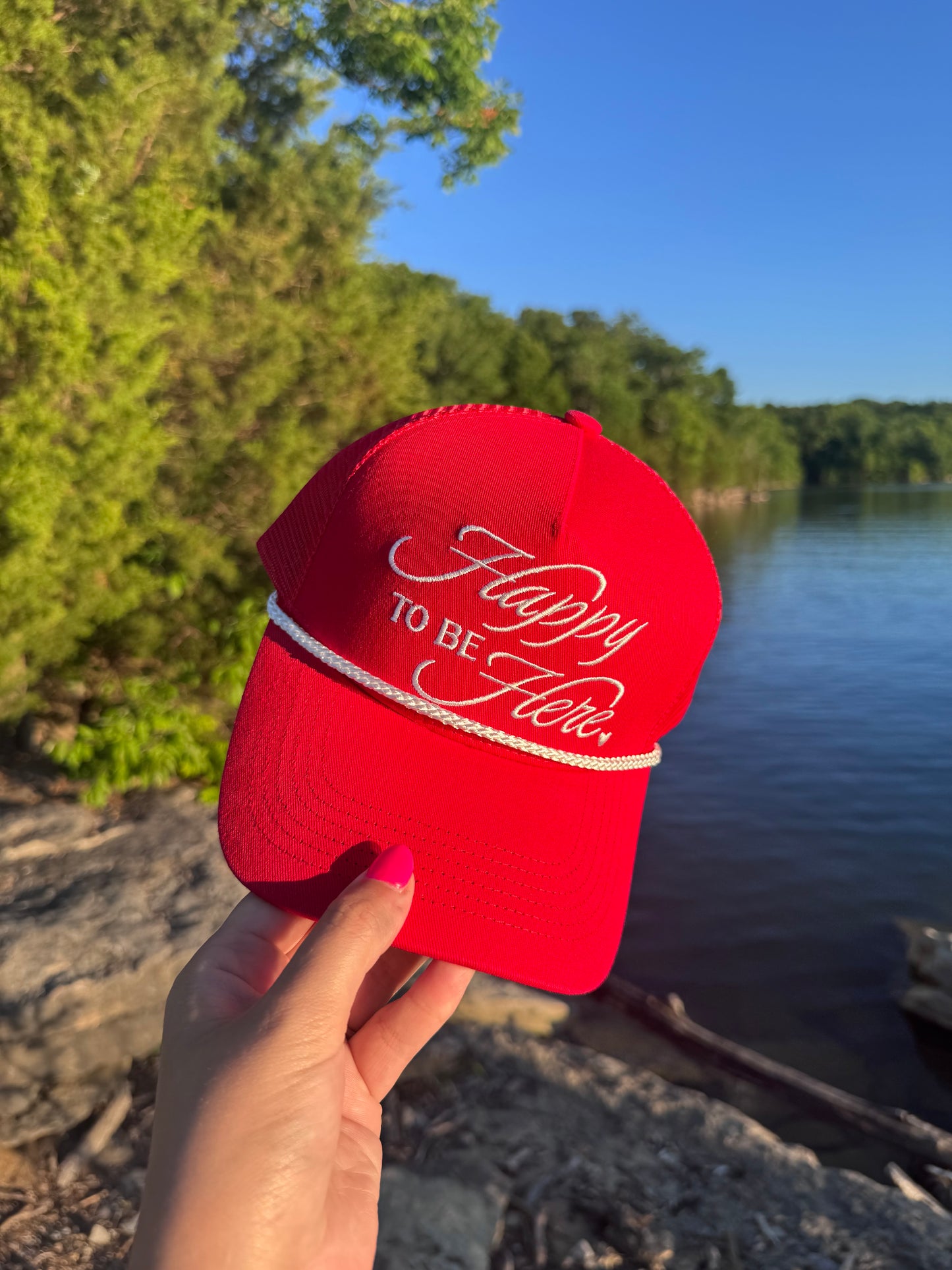 Happy To Be Here Trucker Hat