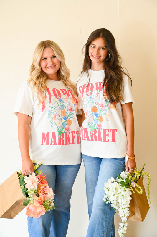 Flower Market Graphic T-Shirt