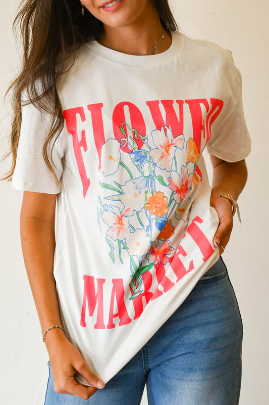 Flower Market Graphic T-Shirt