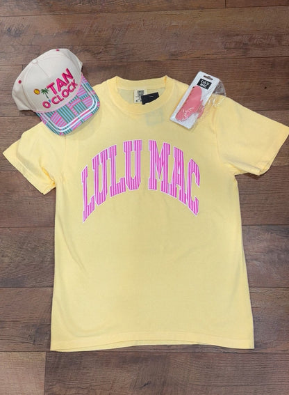 Sunshine Pink Lulu Mac Graphic Tee