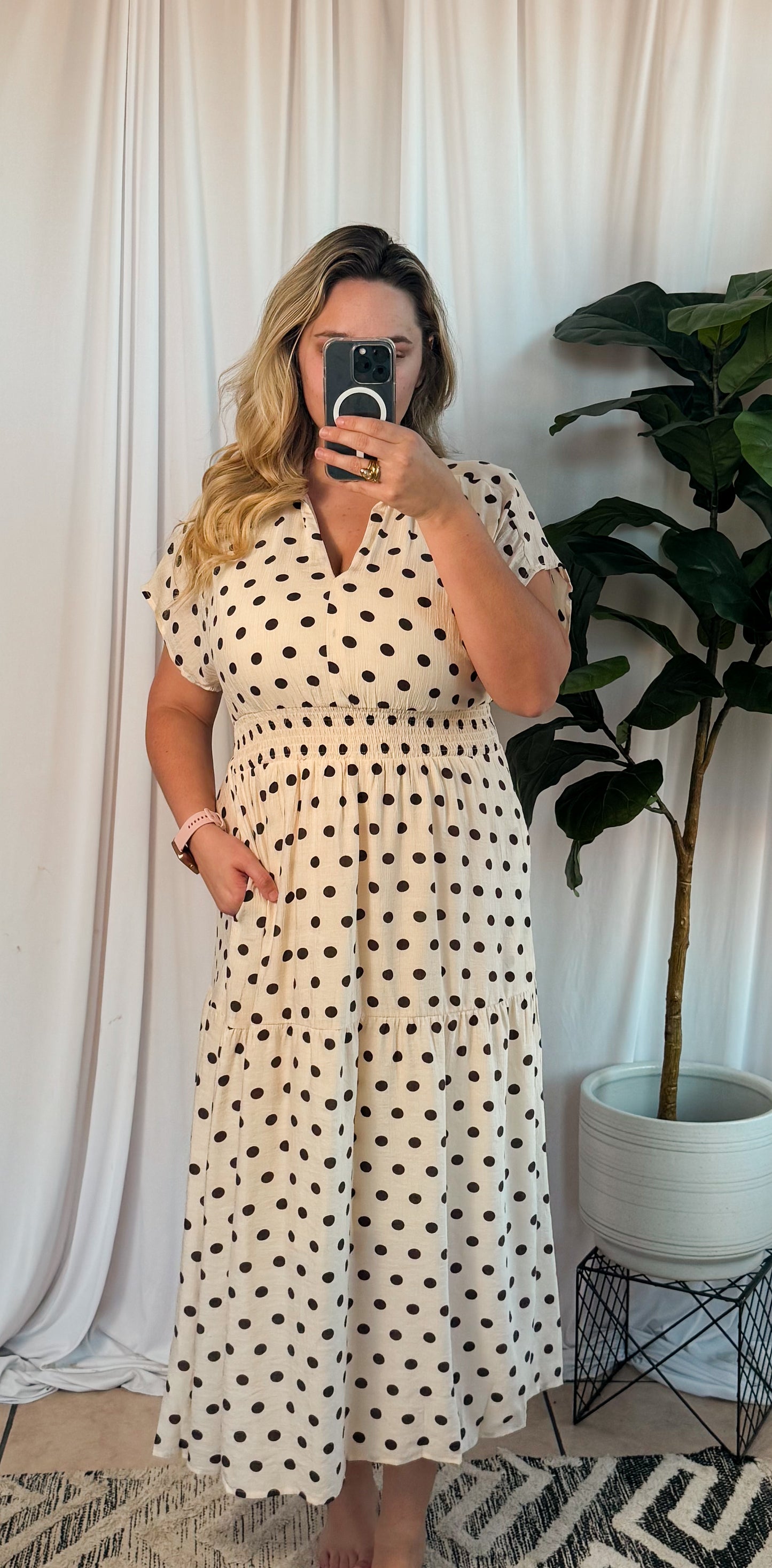 Polka Dot Dress With Pockets