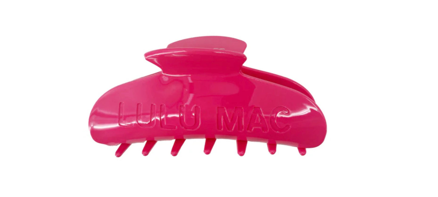 Lulu Mac Everyday Claw Clip Hot Pink