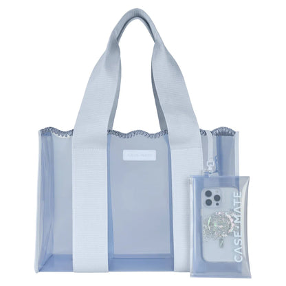 Carolina Blue Crochet Wave Case Mate Jelly Bag